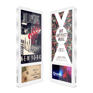 18.5 + 10.1 inch kép bên thang máy quảng cáo LCD màn hình hiển thị treo tường thang máy quảng cáo Bảng điều khiển màn hình - Product Image 1