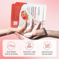 Organische Nicotinamide Fruit Handmasker Kersen Perzik Aardbei Sinaasappel Essentie Normaal Hydraterend Verhelderende Gladmakende Huid Handschoenen