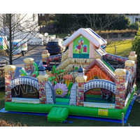 Aire de jeux gonflable combinée pour tout-petits de qualité commerciale, château gonflable combiné, ville de divertissement gonflable à vendre