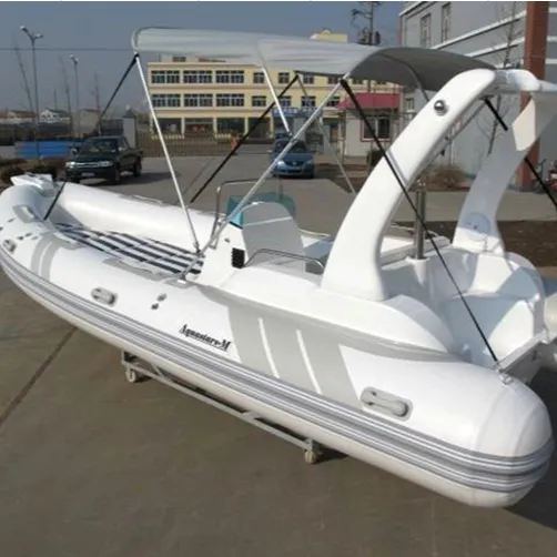 Çin kauçuk Hypalon kaburga tekne satılık küçük yat 580 fiberglas dalga tekne