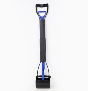 Recogedor de excrementos de mascotas con mango largo, herramienta de limpieza portátil de plástico duradero para recoger desechos de perros, pala para excrementos de perros para paseos al aire libre. - Product Image 2