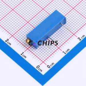 Resistencia Ajustable/Potenciómetro 3006P-205, Componente de Orificio Pasante (THT)-3P, Resistencia de 6.5x4.9mm, 2mOhm, 10%, 750mW, 250ppm ℃ - Product Image 2