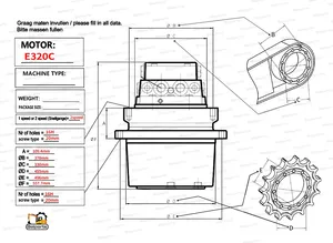 320c 320d Eindaandrijving Voor Graafmachine 227-6949 148-4696 227-0857 232-3550 227-6135 Hydraulische Reserveonderdelen Reismotor Assemblage - Product Image 5