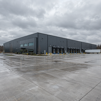Entrepôt en structure acier sur mesure, atelier métallique à faible entretien, installation de distribution industrielle résistante aux intempéries