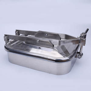 Couverture de trappe de réacteur à pression carrée à ouverture rapide en acier inoxydable 304/316 pour équipement essentiel - Product Image 3