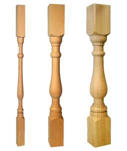 Classic Design Balcony <strong>Railings</strong> Indoor Stair <strong>Wood</strong> and Balustrades Handrails <strong>Wood</strong> Balusters - Product Image 3