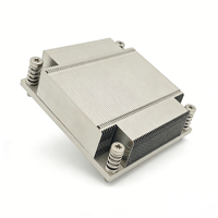 Radiateur CPU passif 1U OEM/ODM avec ailettes en aluminium et caloduc pour carte mère à socket LGA2011