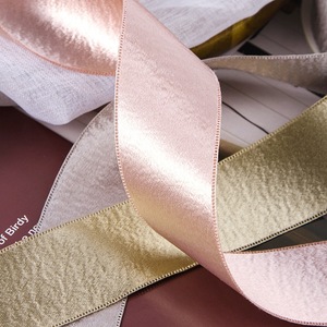 Cinta de Doble Cara con Purpurina para Manualidades, Accesorios para el Cabello, Cinta para Envolver Regalos, Tiras de Tela, Venta al por Mayor, 50 Yardas - Product Image 4