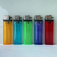 Vente en gros d'allume-cigare électronique Jet Flame briquet à gaz rechargeable moderne classique coupe-vent pour cadeaux d'affaires