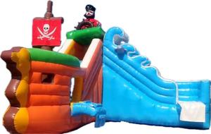 Khổng lồ ngoài trời tàu cướp biển nhảy <span class=keywords><strong>Inflatable</strong></span> Trampoline bouncy <span class=keywords><strong>Bouncer</strong></span> trượt nước với hồ bơi trẻ em 'yêu thích <span class=keywords><strong>Inflatable</strong></span> lâu đài - Product Image 2