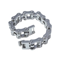 Bracelet unisexe personnalisé en fer tressé style punk européen-américain pour fans de voitures et motos, fabriqué en Chine