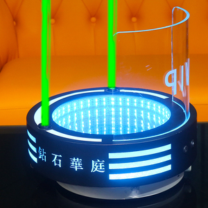 Tùy chỉnh KTV bên Giá rượu LED cho rượu sâm banh chai hiển thị đứng sắt hộp đêm phòng chờ Khay làm Bar Laser Tủ rượu - Product Image 3