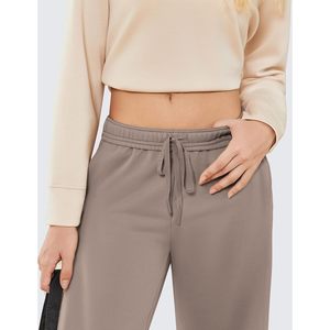 FOXA Women's High Waisted Straight <b>Leg</b> Sweatpants Comfy Drawstring Workout <b>Pants</b> With Pockets Fall Casual Wear - Product Image 3