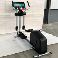 Elliptique à résistance magnétique pour la maison, entraînement silencieux à entraînement arrière avec écran LCD et résistance électromagnétique