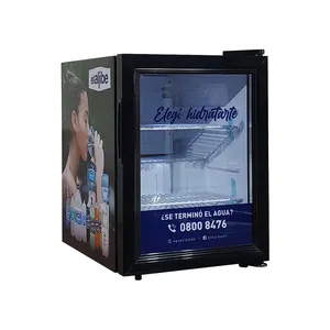 Meisda 35L Mini vitrine d'exposition de réfrigérateur de comptoir de porte en verre avec ETL