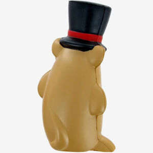 Jouets anti-stress personnalisés en forme de marmotte pour homme, avec chapeau haut-de-forme, à presser, avec logo imprimé, pour cadeaux promotionnels en gros - Product Image 3