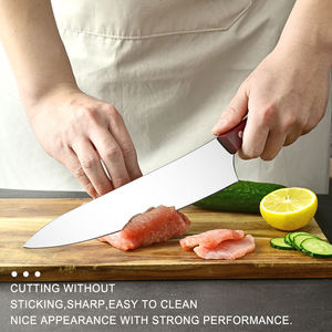 Xyj couteau de Chef professionnel, miroir en acier inoxydable de 10 "avec manche en bois blanc brillant - Product Image 4