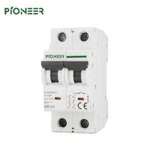 Miniature Circuit <strong>Breaker</strong> 6/10/16/20/25/32/40/50/63A Solar PV DC 600V PA66 Material Li Protection 2P Rail Mounting 10kA Breaking - Product Image 2