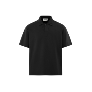 Polo de 245g <span class=keywords><strong>con</strong></span> botones, mezcla de lino y algodón Lyocell, hombros caídos, informal, para hombre, manga corta. - Product Image 1