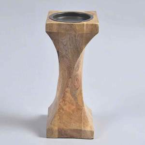 Vente chaude BOUGIE EN BOIS RUSTIQUE ACACIA STANDS POUR LA DÉCORATION DE CENTRE DE TABLE DE MARIAGE BOUGIE EN BOIS DE MANGUE DE FERME VINTAGE - Product Image 2