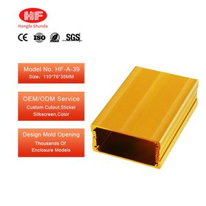 Powder Coated Aluminum Alloy Extrusion Switch Box <b>Enclosure</b> Industrial Electronics IP54 Rated Silver Color GPS Tracker Heatsink - Product Image 1