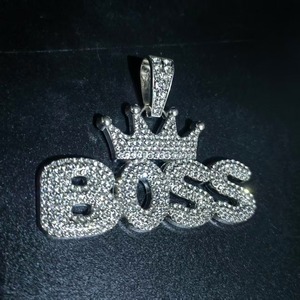 Hip Hop Couronne avec Roi Pendentif Collier Charme De Mode Chaîne Cubaine HipHop Glacé Bling Colliers Offre Spéciale Charme Bijoux Cadeaux - Product Image 4