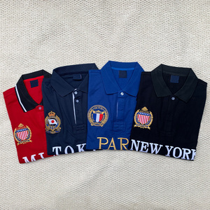 Polo en coton 100% de qualité supérieure, très vendu, avec logo personnalisé, polo à manches courtes pour homme, polo décontracté de créateur - Product Image 1