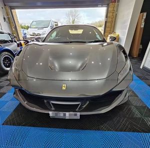 Runde pour Ferrari F8 pièces automobiles en fibre de carbone sèche modifier les kits de carrosserie de Style OEM pare-chocs avant arrière jupes latérales lèvre avant classement supérieur - Product Image 4