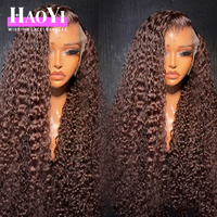 Perruques en cheveux humains bruts indiens, sans colle, avec dentelle frontale, coupe pixie bouclée, alignées aux cuticules, vente en gros