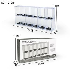 BLOCKMOC 10708 12pcs Mini Figure Clear <b>Plastic</b> <b>Display</b> <b>Box</b> Building Block Toy Cases for Ages 6+ Kid Intelligence Development - Product Image 3