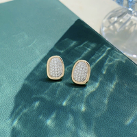 Boucles d'oreilles tendance en or massif 14 carats avec diamant de laboratoire, style romantique pour fiançailles, mariage, anniversaire, usage quotidien – Meilleures ventes