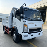 Camion benne compact Sinotruk 4x2 avec châssis en acier à performances améliorées pour les travaux de transport sur pentes raides et en zones montagneuses