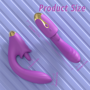 Vibrateur de luxe étanche pour stimulation orale, 9 vitesses, moteur silencieux, masseur de point G pour couples - Product Image 2