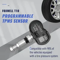 FOXWELL-Capteur de pression des pneus, système universel clonable, 2 en 1, TPMS, 315MHZ, 433MHz, activable