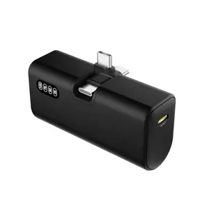 <span class=keywords><strong>Powerbank</strong></span> ขายร้อน 5000mAh มินิพาวเวอร์แบงค์ PD ชาร์จด่วนพร้อมพอร์ต C 180 องศาแบบชาร์จไฟได้แบบพกพา - Product Image 2