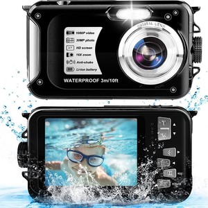 XHX Waterproof Underwater Camera 30MP 1080P Video 10M Depth For Snorkeling WP05 - Product Image 1