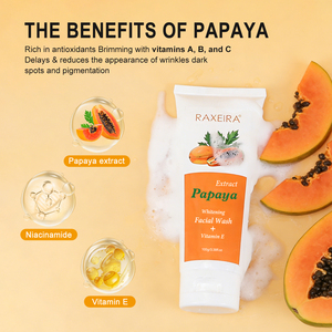 Limpiador <span class=keywords><strong>Facial</strong></span> Blanqueador con Niacinamida de Papaya y Vitamina C, Rejuvenecedor e Iluminador de la Piel - Product Image 5