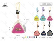 Monedero con colgante triangular, tamaño mini, con correa para la muñeca, forro de poliéster, estilo minimalista, cierre de cremallera unisex - Product Image 1