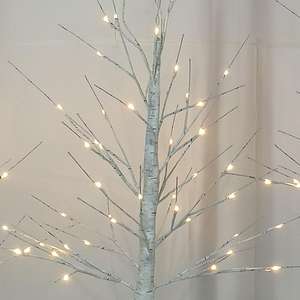 Lumière d'arbre de bouleau blanc, lumière féerique LED, arbre spirituel, lumière d'arbre scintillante pour table, décoration pour la maison, fête, chambre à coucher, mariage, Noël - Product Image 2