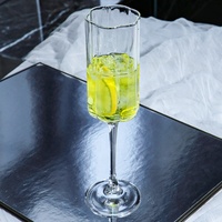 Verre à vin sur pied haut, coupe à champagne, gobelet, style européen, pour bar de fête, vaisselle créative, couleur personnalisée