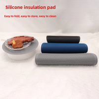 Tapis de séchage de vaisselle en silicone pour comptoir de cuisine Tapis en silicone pour la cuisson Sous-verres de table ronds et souples imprimés sur mesure en silicone