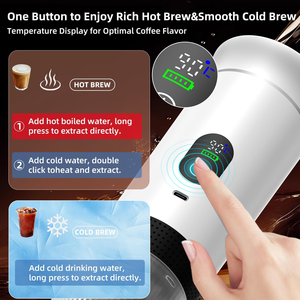 2026 Electric Fully Automatic Battery Powered Capsule Coffee Maker Portable <b>Espresso</b> Machine with Storage Bag for Camping Hiking - Product Image 2