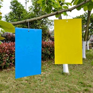 Double Sided Blue Sticky Insect Trap Board Super <b>Strong</b> <b>Glue</b> Fly Thrips Catcher for Garden Greenhouse Farm Pest Control - Product Image 3