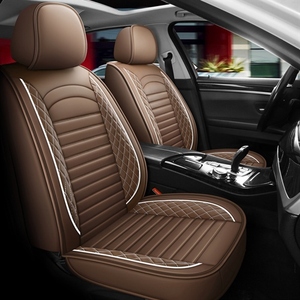 Coussin de siège de voiture en cuir de luxe taille universelle, accessoires de protection pour l'intérieur de la voiture - Product Image 1