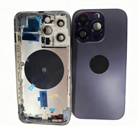 Coque de batterie complète d'origine avec châssis central et coque arrière pour iPhone 14Pro
