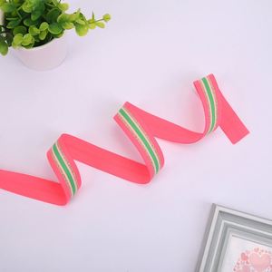 Nouvelle ceinture élastique à rayures colorées, ceinture d'épaule pour bagages, accessoires vestimentaires, ruban tissé - Product Image 5