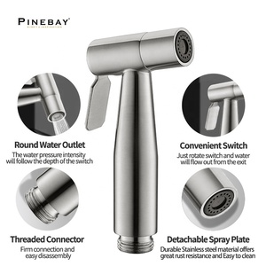 PINEBAY, Высококачественный простой ручной набор для ванной комнаты, биде, биде, система для самостоятельной уборки, душ, набор для женщин, <span class=keywords><strong>Shattaf</strong></span> - Product Image 3