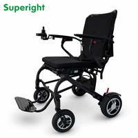 Fauteuil roulant électrique pliable léger en fibre de carbone avec télécommande Bluetooth, capacité de charge de 130 kg, pour personnes handicapées et personnes âgées, portable