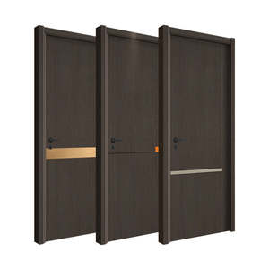 Porte extérieure moderne en WPC gris clair <span class=keywords><strong>Suncity</strong></span> en promotion, avec cadre, porte cachée en WPC - Product Image 1