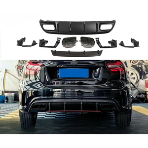 Diffusore Posteriore AMG A45 con Terminali di Scarico per <span class=keywords><strong>Mercedes</strong></span> Benz Classe A W176 2013-2018 Sport, Vendita all'Ingrosso di Fabbrica - Product Image 1